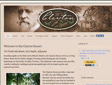 Tablet Screenshot of claytonhouse.org